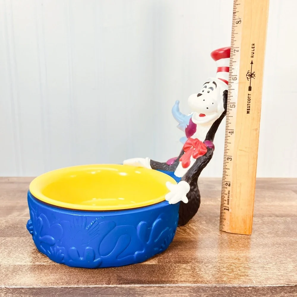 Dr Seuss Vintage 1997 figure Bowl Dish‎ Cat Hat Wubbulous World of Henson